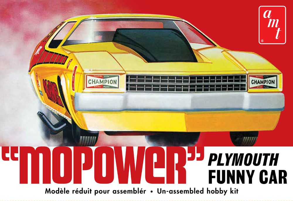 AMT 1473 1:25 "Mopower" Plymouth Funny Car Plastic Model Kit
