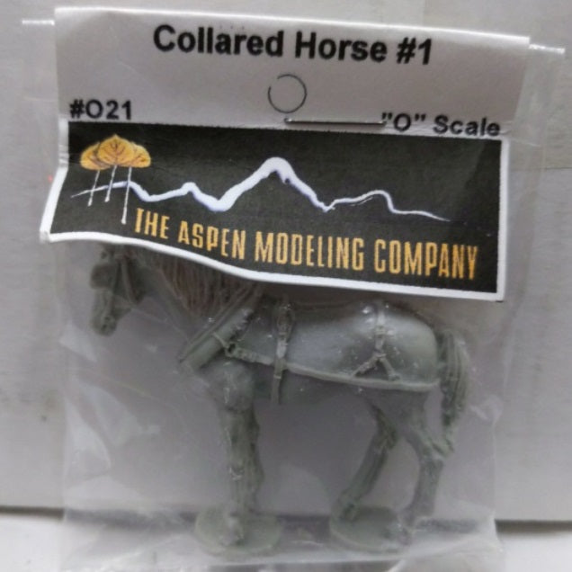 Aspen Modeling Company 21 O Scale Metal Collared Horse # 1