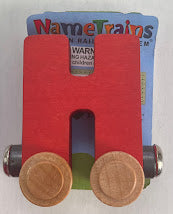 Maple Landmark Inc. 100085 NameTrains "H" Red Wooden Letter Car