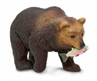 Acme 281929 O Scale Safari Limited Grizzly Bear w/Fish in Mouth Figure