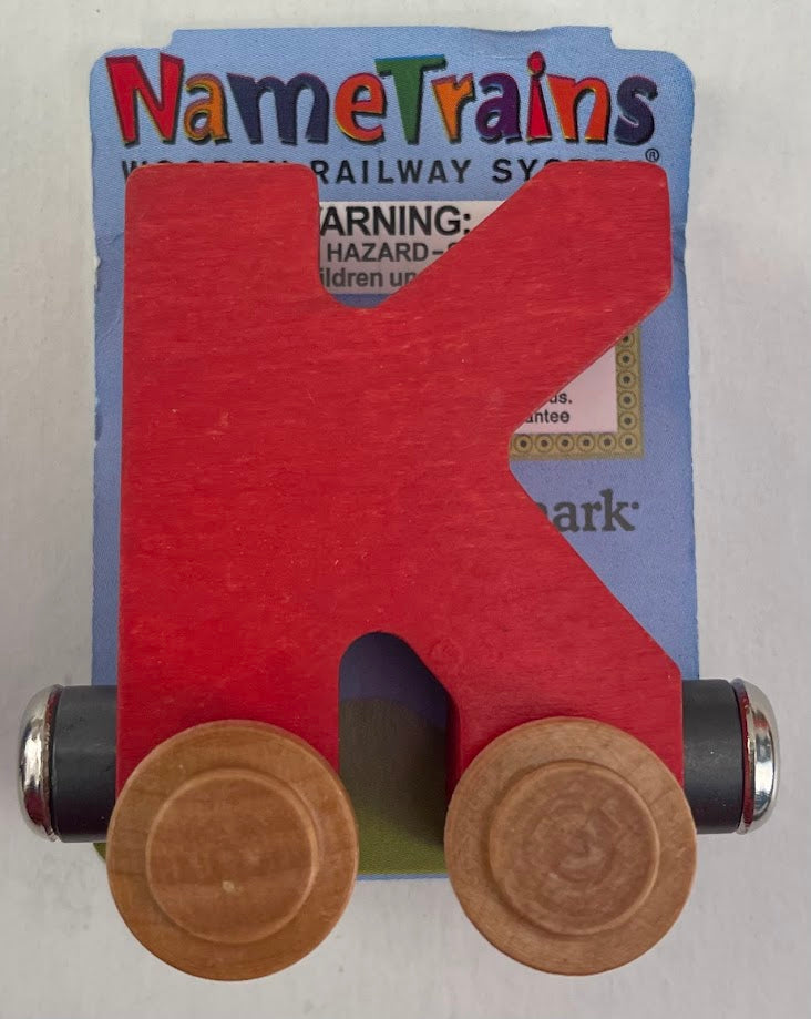 Maple Landmark Inc. 100115 NameTrains "K" Red Wooden Letter Car