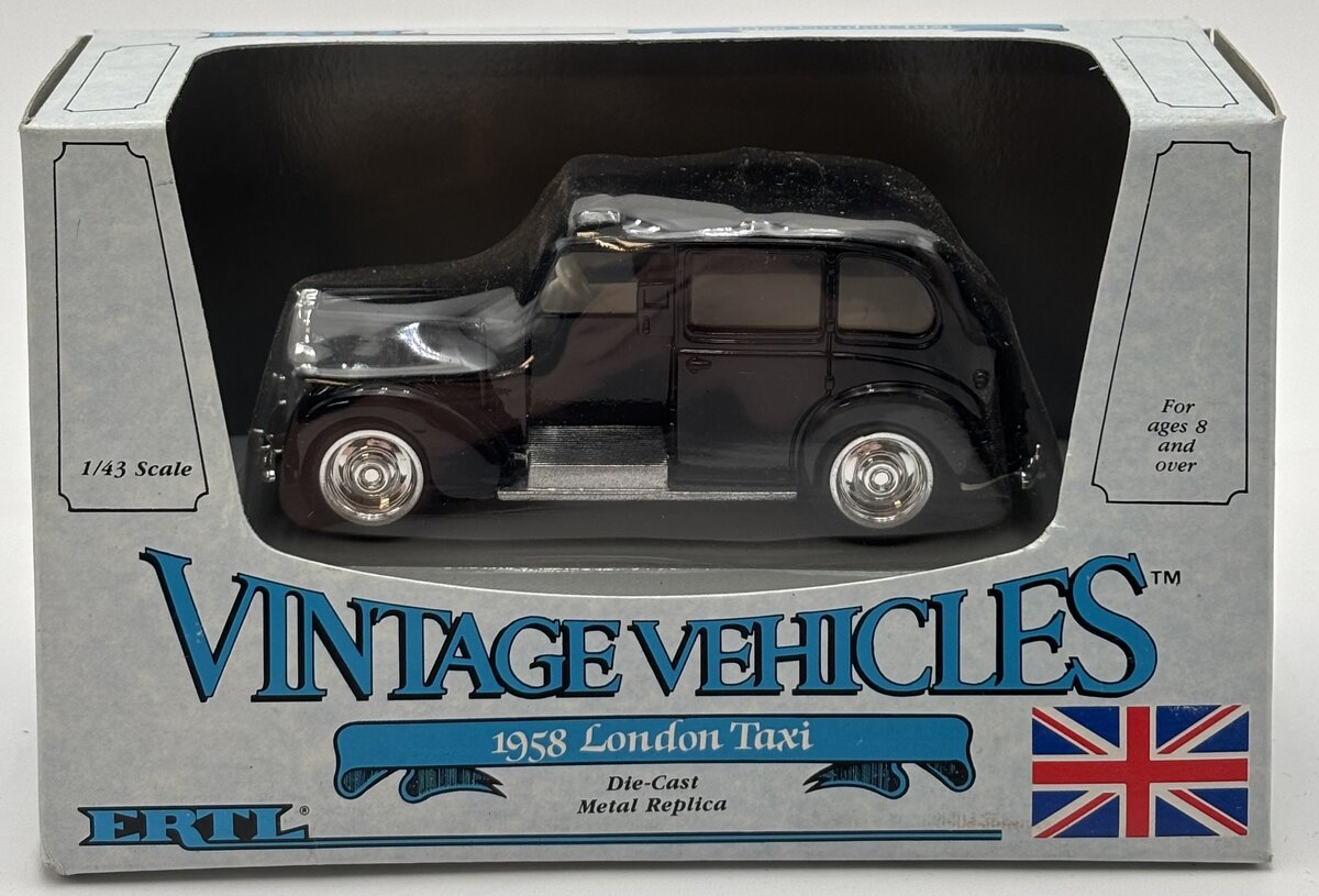 Ertl 2551 1:43 Vintage Vehicles Black 1958 Austin FX3 London Taxi