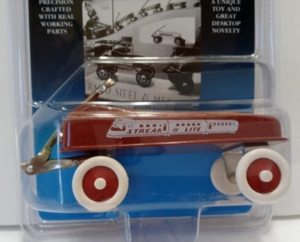 Radio Flyer 9011 Model 3 Metal Red Streak-O-Lite Wagon Unopened 5 x 2"