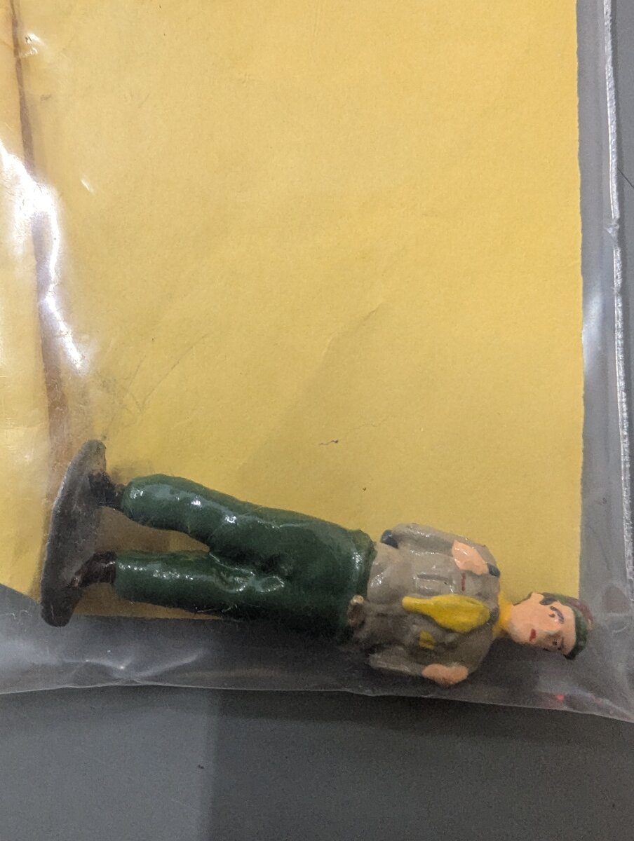 The Railmen Company 1990B O Scale Diecast Boy Scout w/Backpack Figure