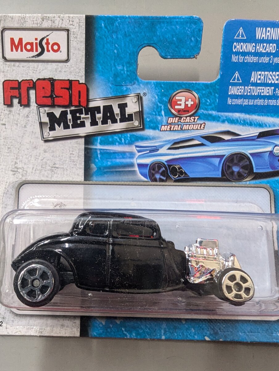 Maisto 15044 1:64 Die Cast Fresh Metal Black Dodge Prowler Hot Rod