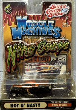 Muscle Machines 71131 1:64 Die Cast Nitro Coupe Hot N' Nasty '37 Chevy Coupe