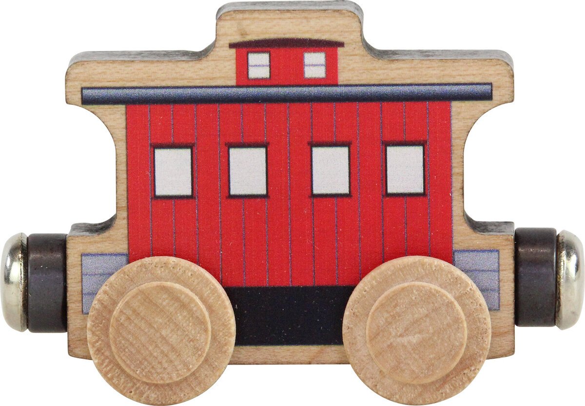 Maple Landmark Inc. 10145 NameTrains Classic Caboose Wooden Train Car