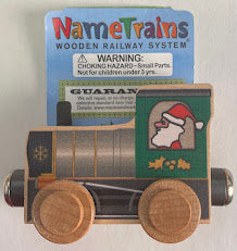 Maple Landmark Inc. 10240 NameTrains Santa Engine Wooden Train Car