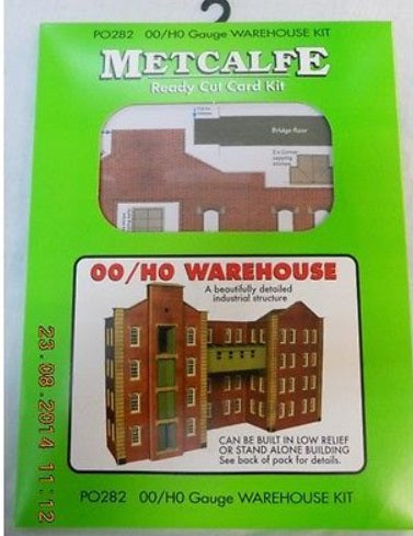 Metcalfe PO282 OO/HO Scale Warehouse Card Construction Kits & Materials
