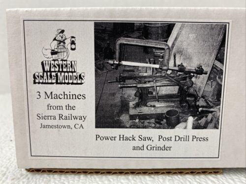 Western Scale Models M-69 O Power Hacksaw, Post Drill Press, and Grinder Kit