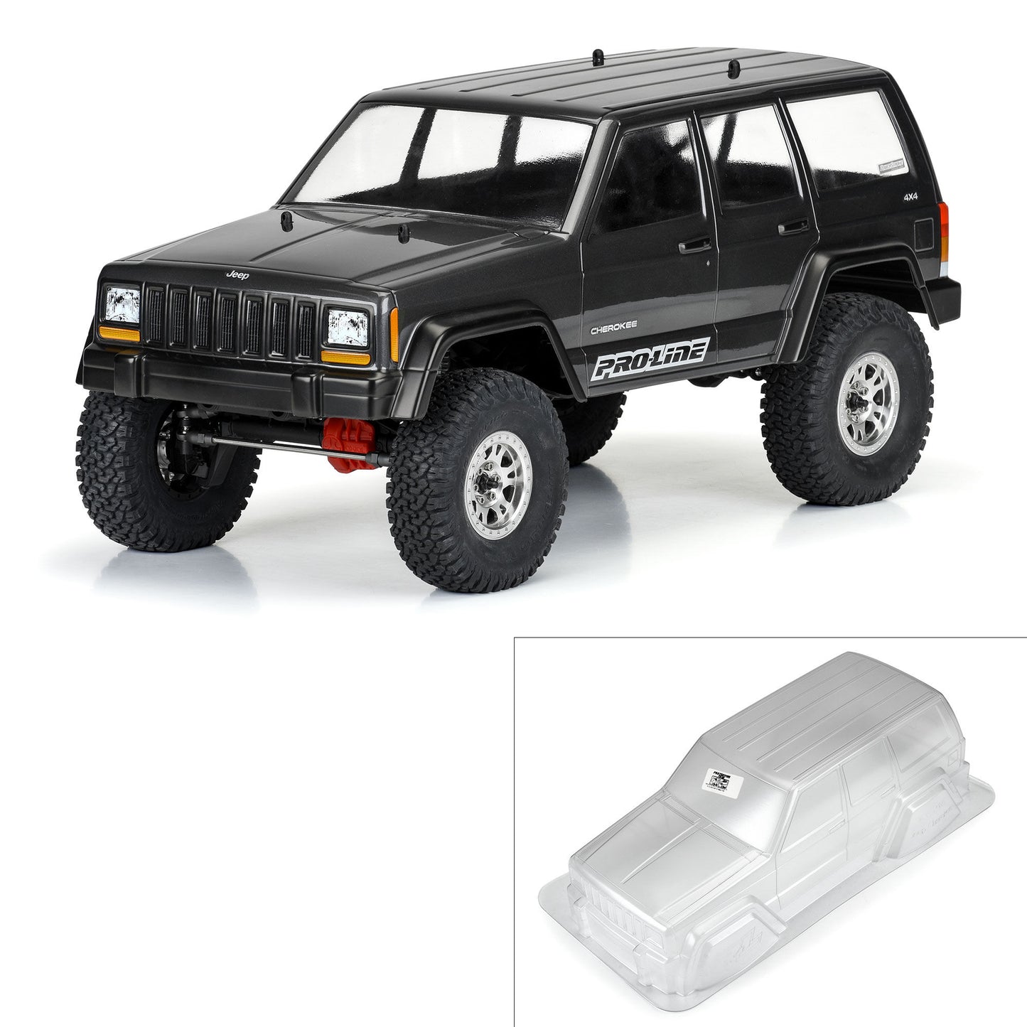 Pro-Line Racing 363500 1:10 12.3" Wheelbase Crawlers Jeep Cherokee Clear Body