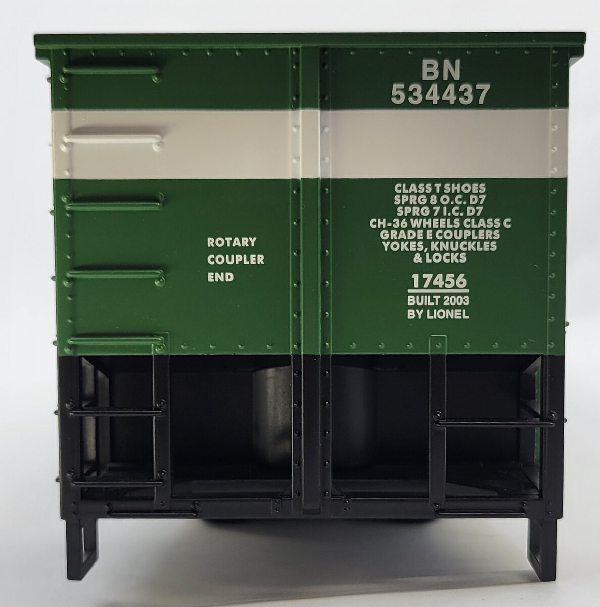 Lionel 17437-7 #534437 Burlington Northern Bathtub Gondola Body Shell