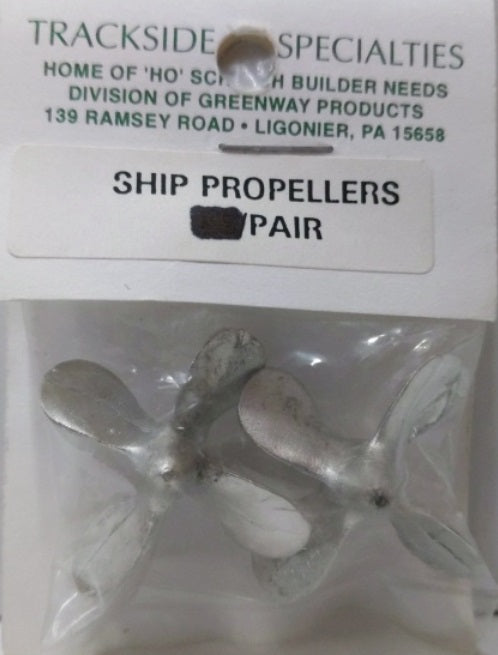 Trackside Specialties 114 Propellers Screws for Large Ships Approx. 1 ¼ Diameter