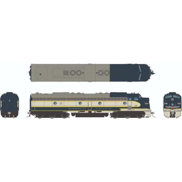 Rapido Trains 028584 HO Mopac EMD E8A Diesel Locomotive DC/DCC/Sound #7019