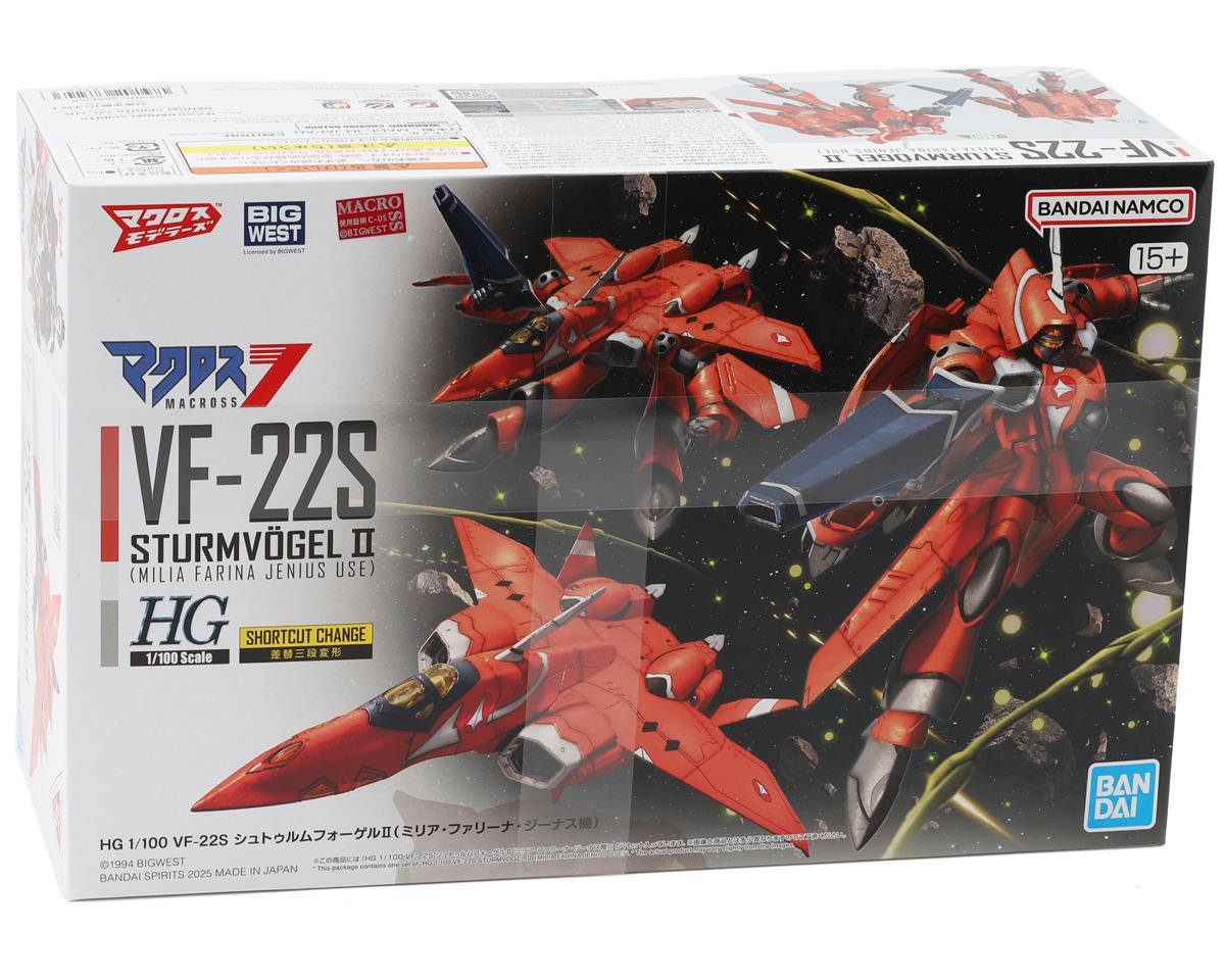 Bandai 2777015 1:100 VF-22S Sturmvogel II Milia Jenius Use "Macross" Plastic Kit