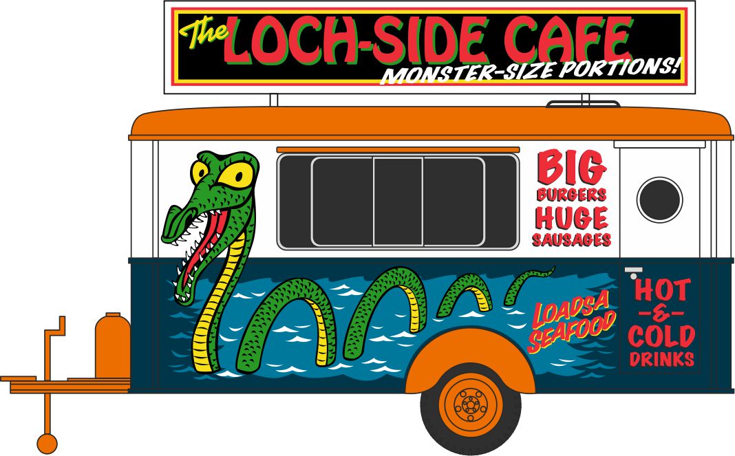 Oxford Diecast 87TR020 HO Loch Side Cafe Mobile Trailer
