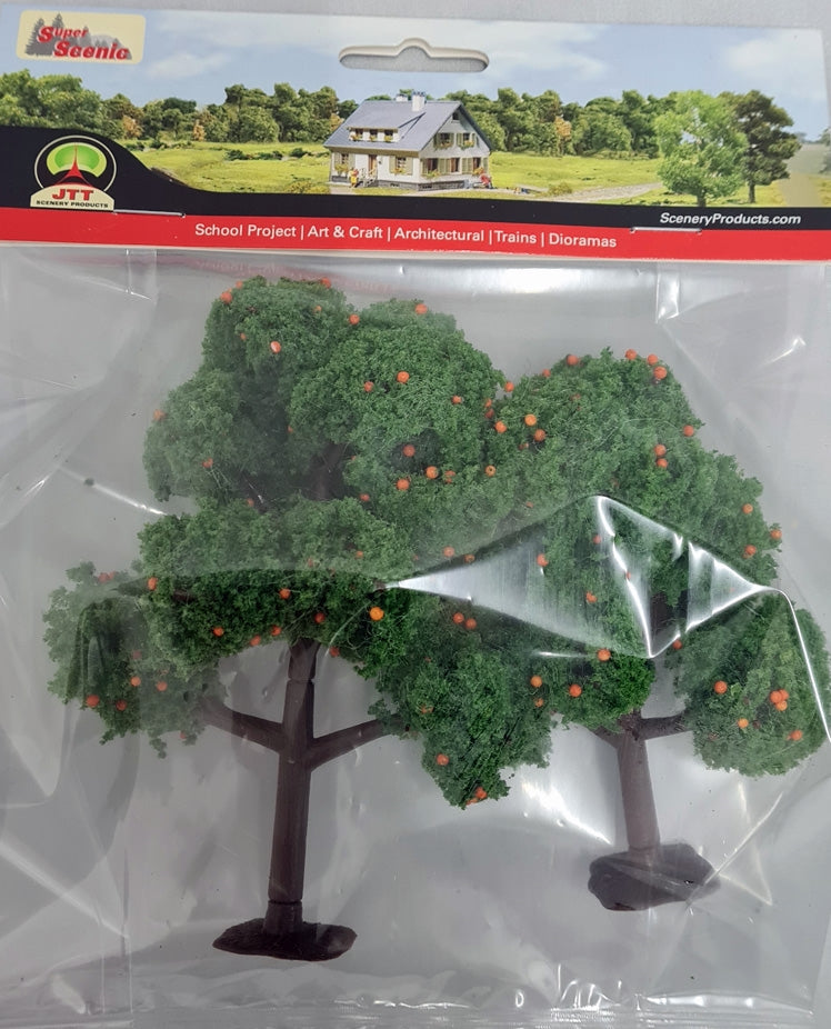JTT Scenery Products 92142 O 4-5" Orange Trees (Pack of 2)