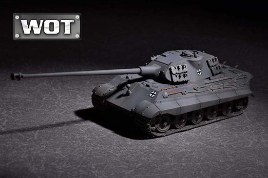 Trumpeter 07161 1:72 German King Tiger Tank Plastic Model Kit w/105mm kwk L/68