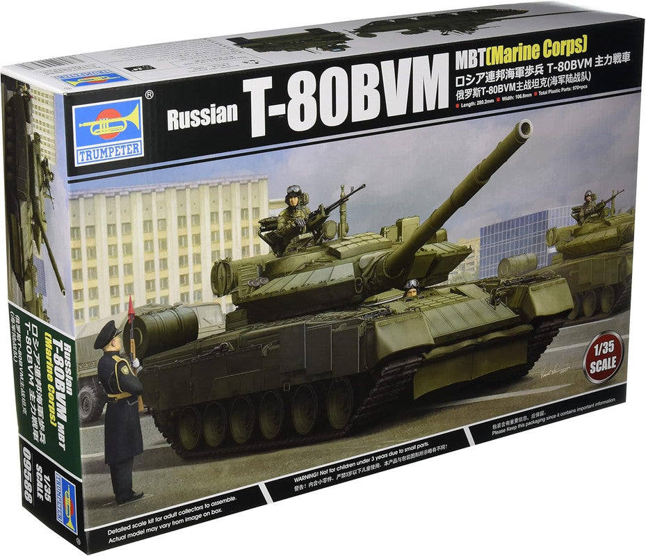 Trumpeter 09588 1:35 Russian T-80BVM Marine Corps Main Battle Tank