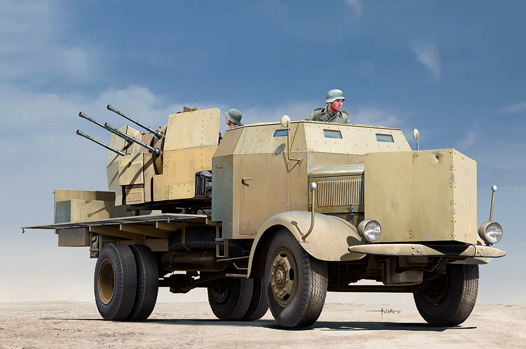 Trumpeter 09596 1:35 MB L4500A mit 2cm Flak 38 Truck Plastic Model Kit