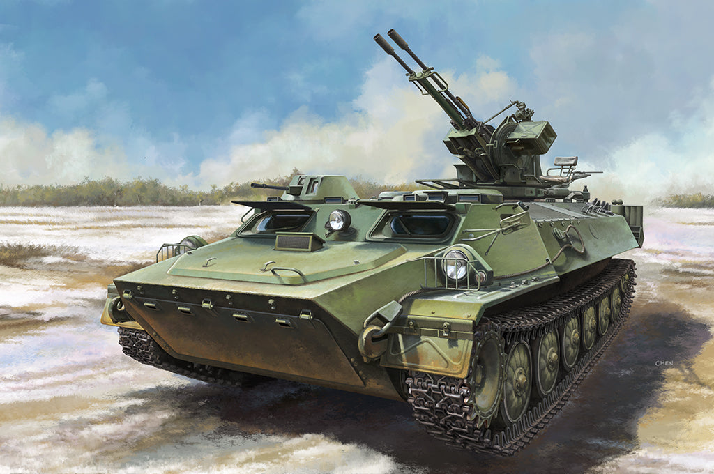 Trumpeter 09618 1:35 MT-LB Armored Transport Vehicle Plastic Model Kit w/ZU-23-2