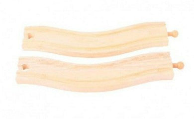 Big Jig Rails BJT173 Wooden Craftsman Wavy Track (2 Pieces)