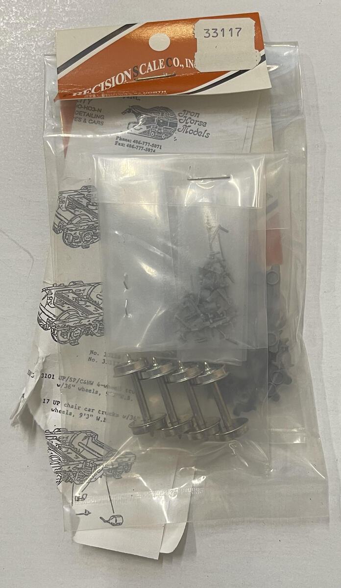 Precision Scale Co. 33117 HO Scale Plastic Truck for 33101 & 33117