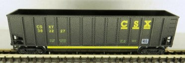 Deluxe Innovations 383227 N Scale CSX Twin Tub Coal Gondola
