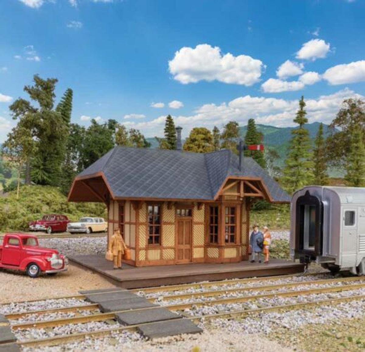 Walthers 933-3555 HO Victoria Springs Station Building Kit