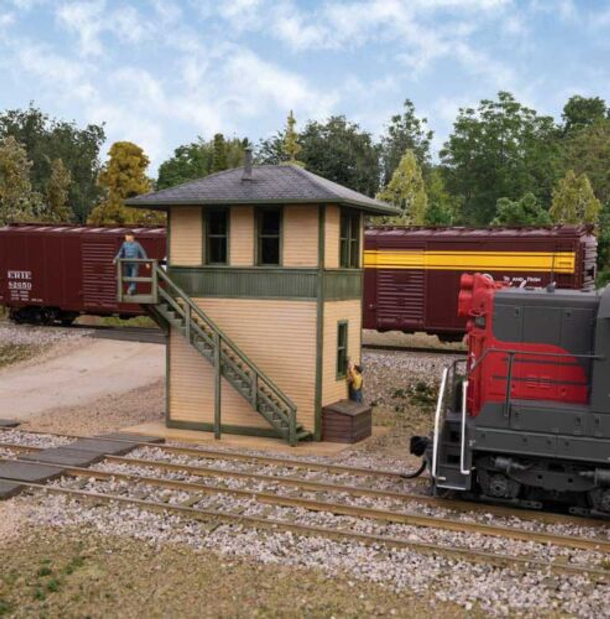 Walthers 933-3556 HO Trackside Signal Tower Building Kit