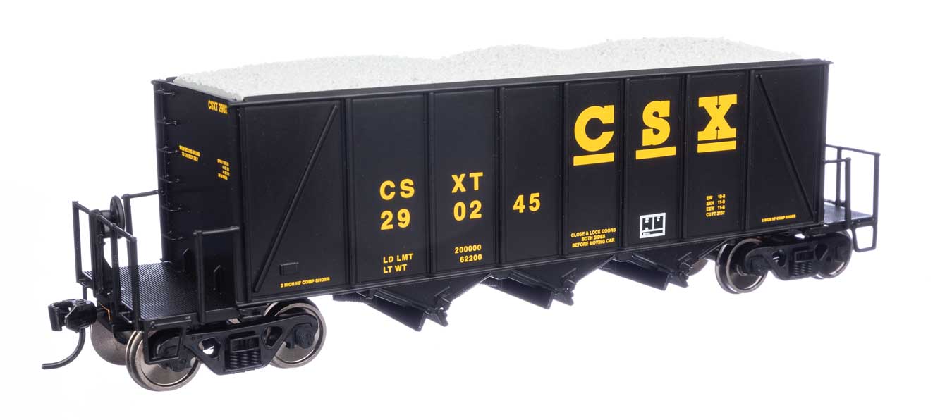 Walthers 920-106034 HO CSX RTR 40' Ortner 100-Ton Open Aggregate Hopper #290245