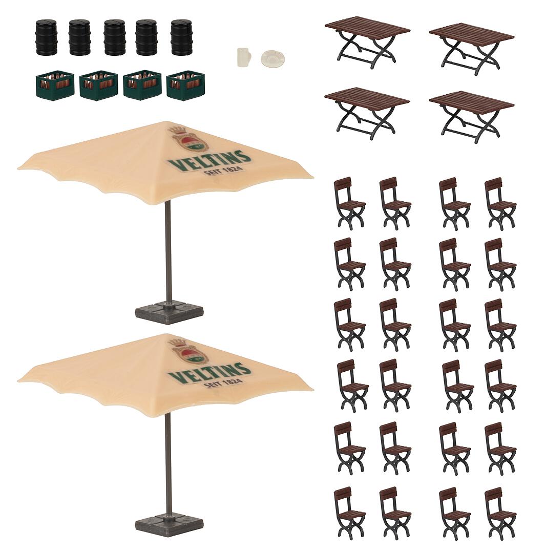 Faller 180437 HO Veltins Beer Garden Set