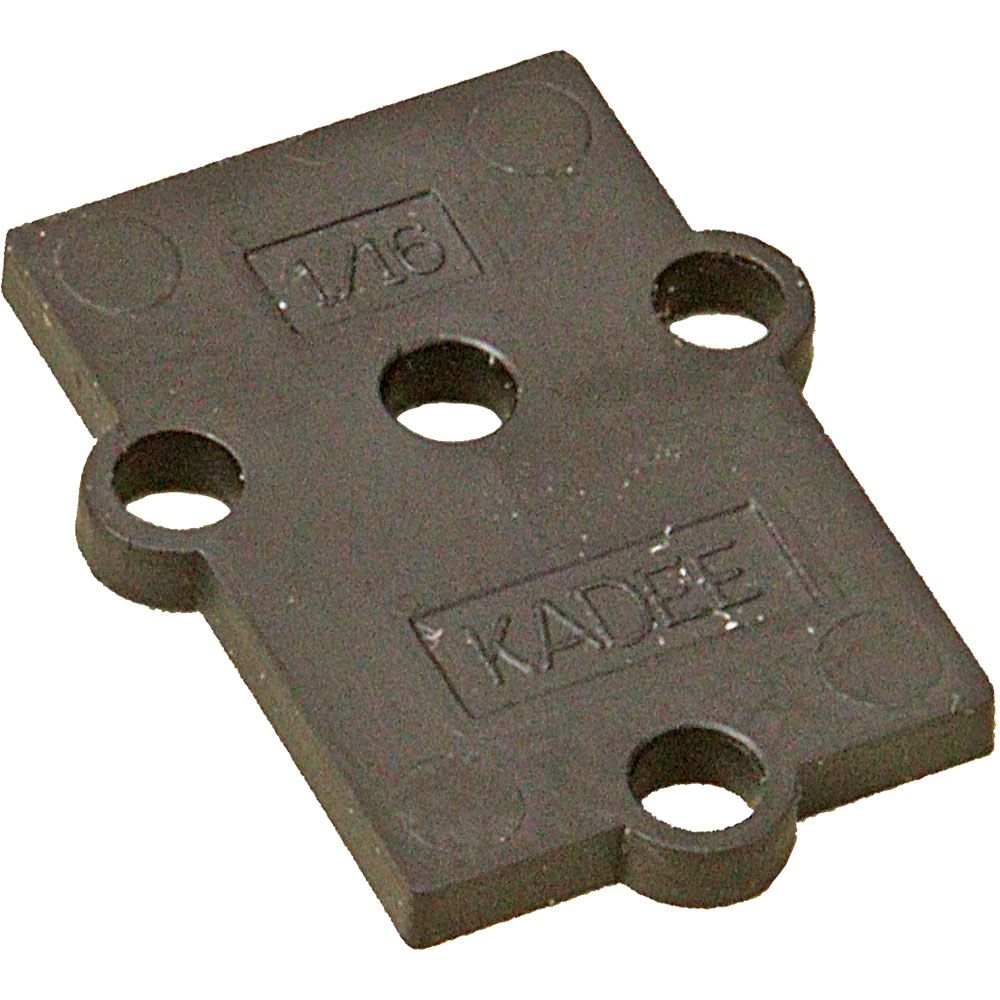Kadee 851 O #817 or #819 Gearbox 1/16" & 1/32" Black Plastic Shims