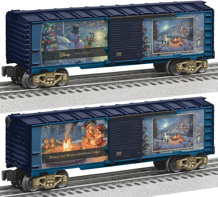 Lionel 2428160 O Thomas Kinkade/Mickey & Minnie Christmas Lodge Boxcar
