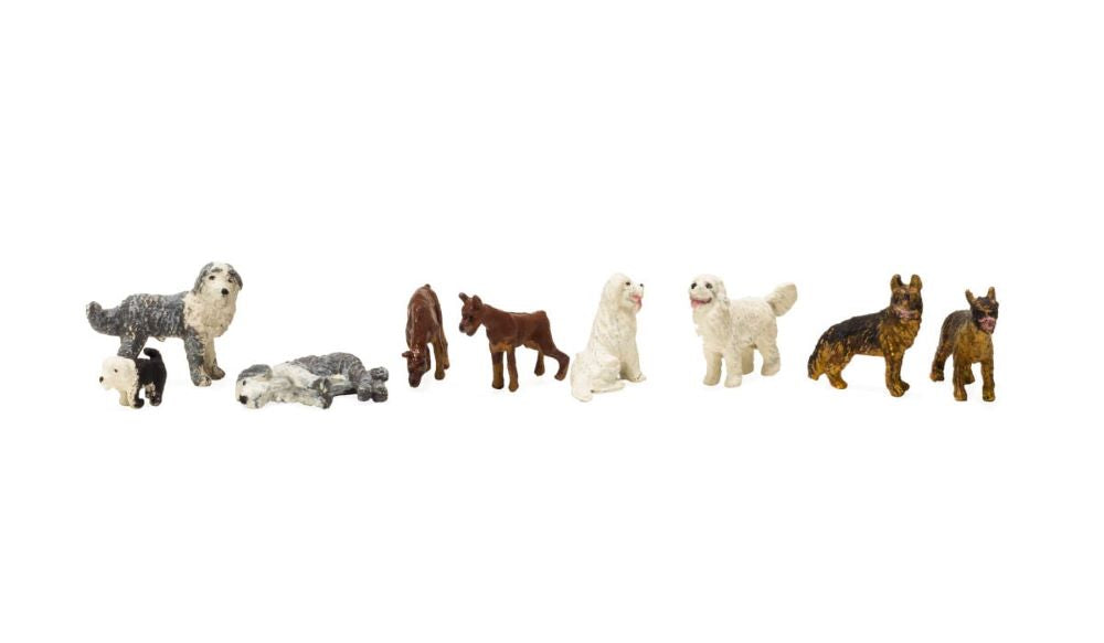 Woodland Scenics A1971 HO Scenic Accents: Dog Figures (Set of 9)