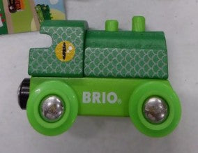 Brio 33841 Wooden Green Reptile Engine Train Car