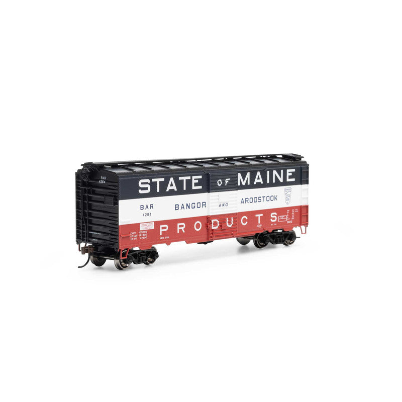 Athearn 75336 HO Bangor and Aroostook 40' Youngstown Door Box Car #4284