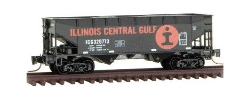 Micro-Trains 53300051 Z Scale Illinois Central Gulf 33' Twin Bay Hopper Offset