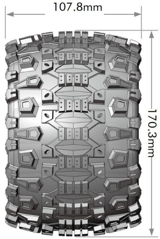 Louise R/C L-T3219X 1:8 MT-Uphill Sport Monster Truck Tires