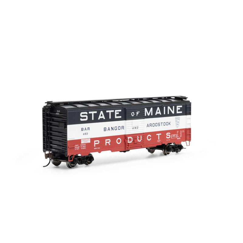 Athearn 75335 HO Bangor and Aroostook 40' Youngstown Door Box Car #4163