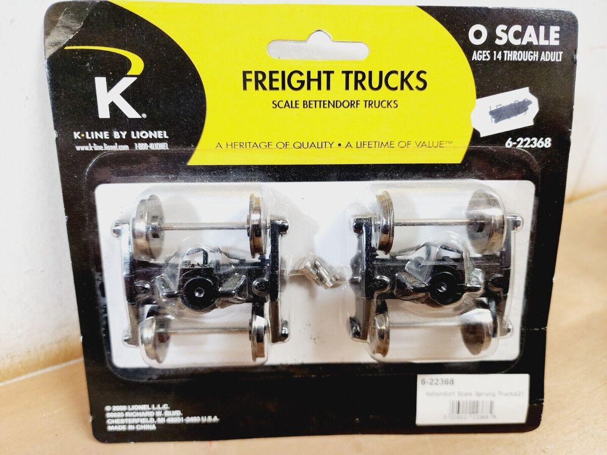 K-Line 6-22368 O Scale Bettendorf Freight Trucks