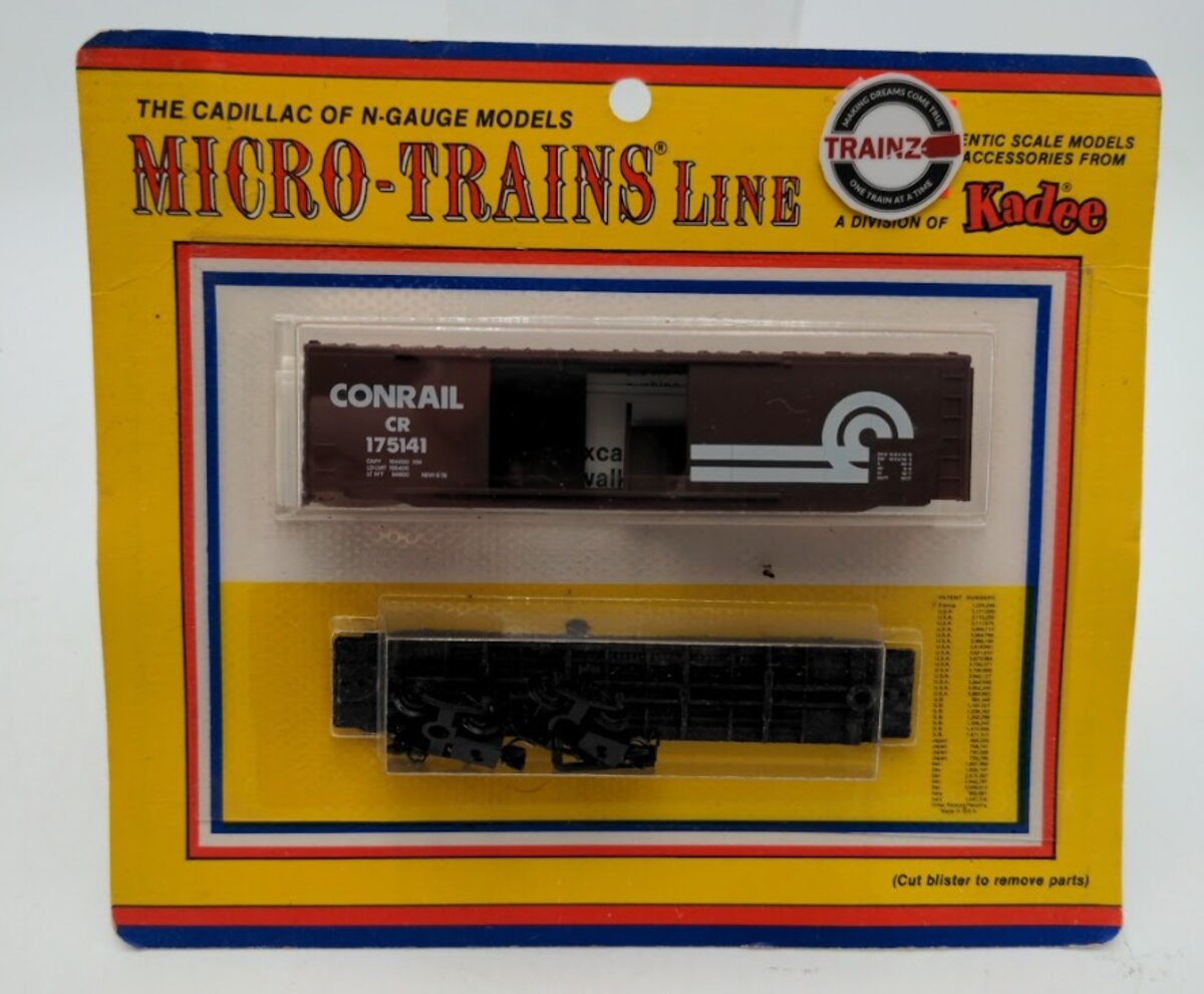 Micro-Trains 03700010 N Conrail 50' Double Door Boxcar # 175141 Kit