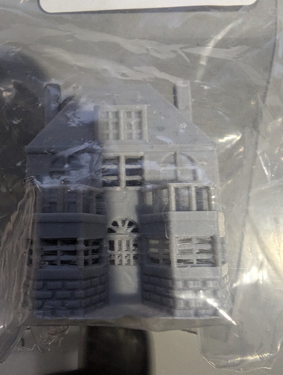 CrutchForm ZG02R Z Scale 3D Printed Undecorated Plastic Story House