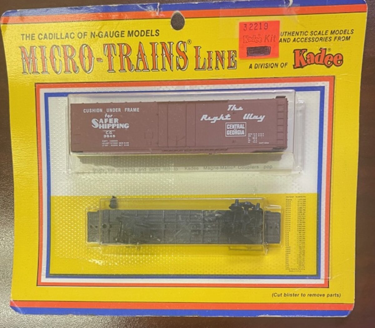 Kadee 081684-1 N Micro-Trains Line The Right Way Box Car Kit #32219
