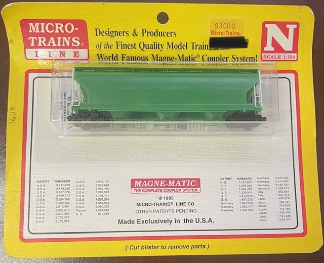 Micro-Trains 93000 N Undecorated ACF Covered Hopper