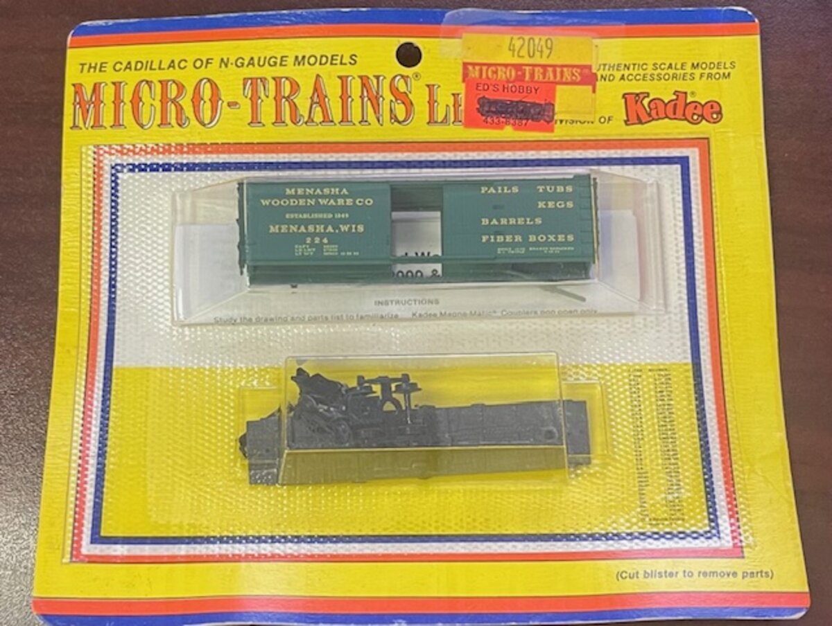 Kadee 081684-1 N Micro-Trains Line Menasha Woodenware Boxcar Kit