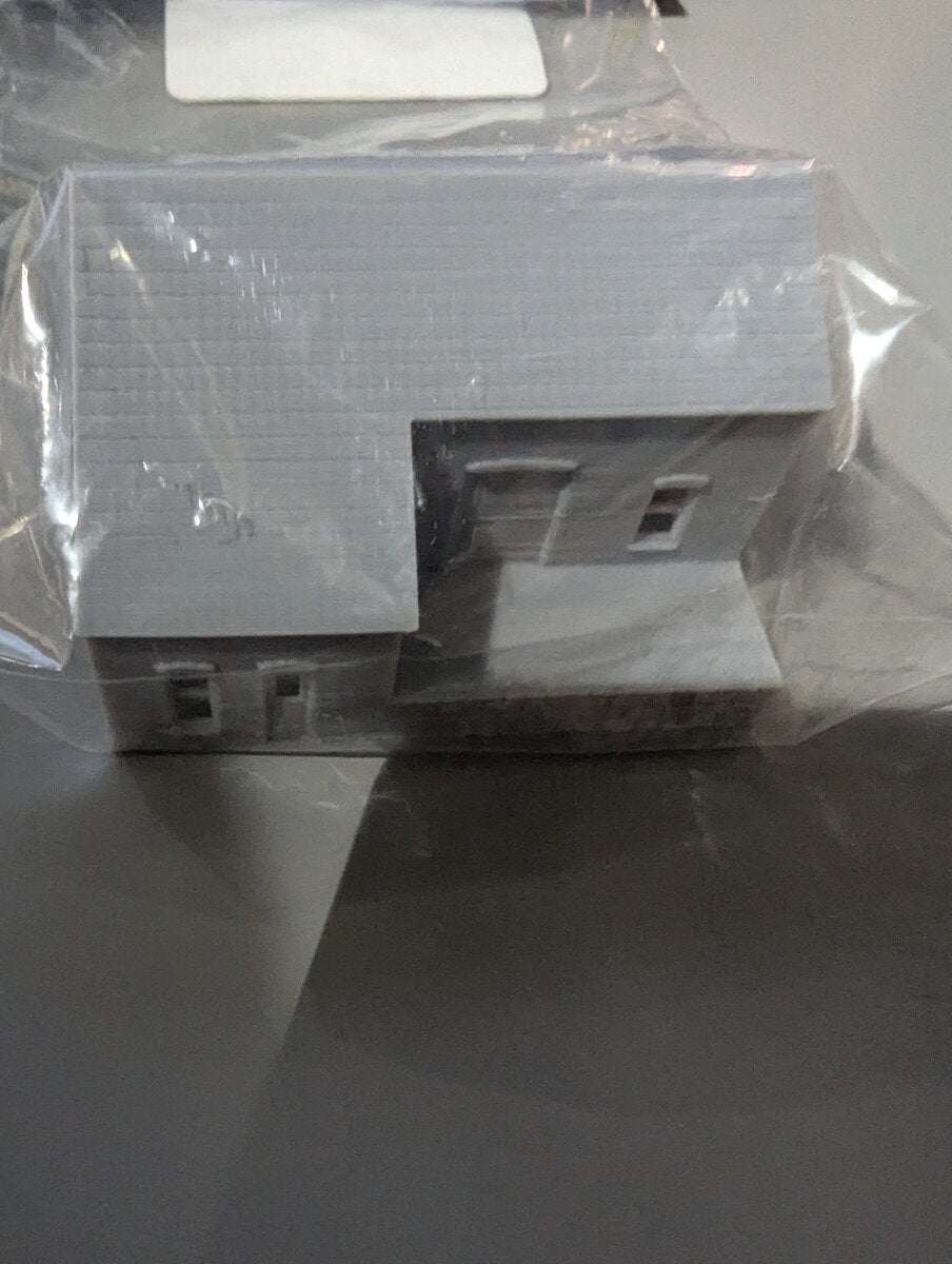 CrutchForm ZRR01R N Scale 3D Printed Warehouse w/Dock Building