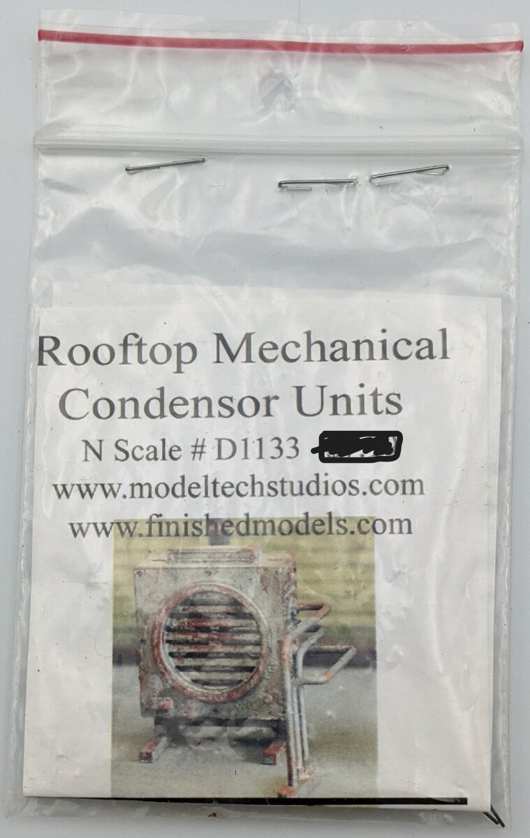 Model Tech Studios D1133 N Rooftop Mechanical Condensor Unit Kit (Pack of 2)