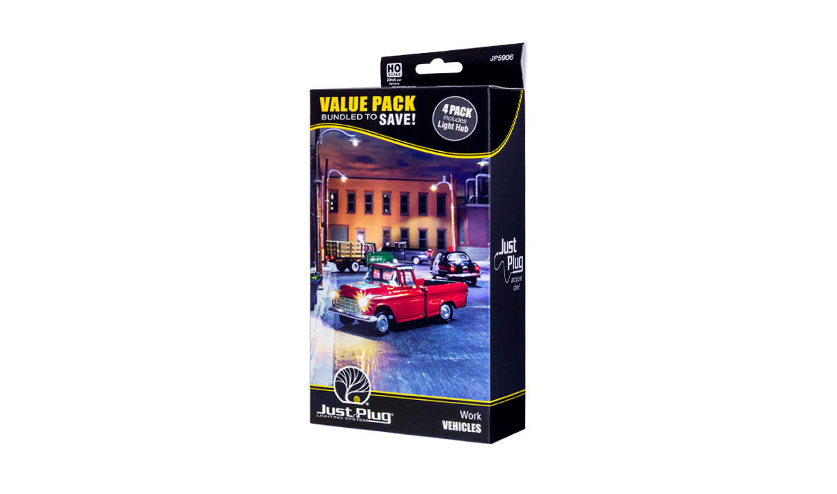 Woodland Scenics JP5906 HO Work Vehicles Value Pack (Set of 4)