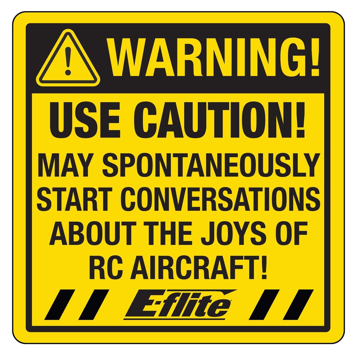 E-flite EFL-2476 Caution Joy Sticker (Set of 25)